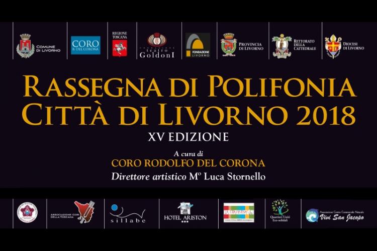Immagine della locandina della rassegna di Polifonia Città di Livorno 2018