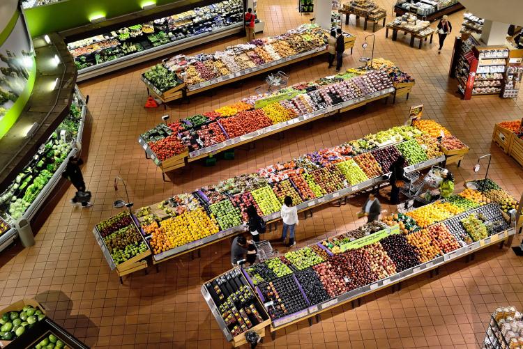 foto di un supermercato